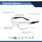 Ge Safety Glasses, Anti-Fog & Anti-Scratch, Clear Lens, Gray/Blue Frame GE202CAF - alternate 3